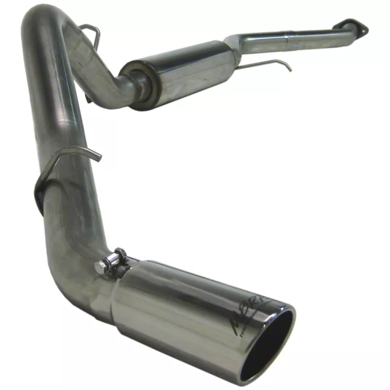MBRP Armor Plus Single Exhaust System with Polished Tip; Side Exit (03-06 4.8L Silverado 1500)