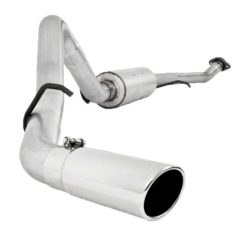 MBRP Armor Lite Single Exhaust System with Polished Tip; Side Exit (03-06 4.8L Silverado 1500)
