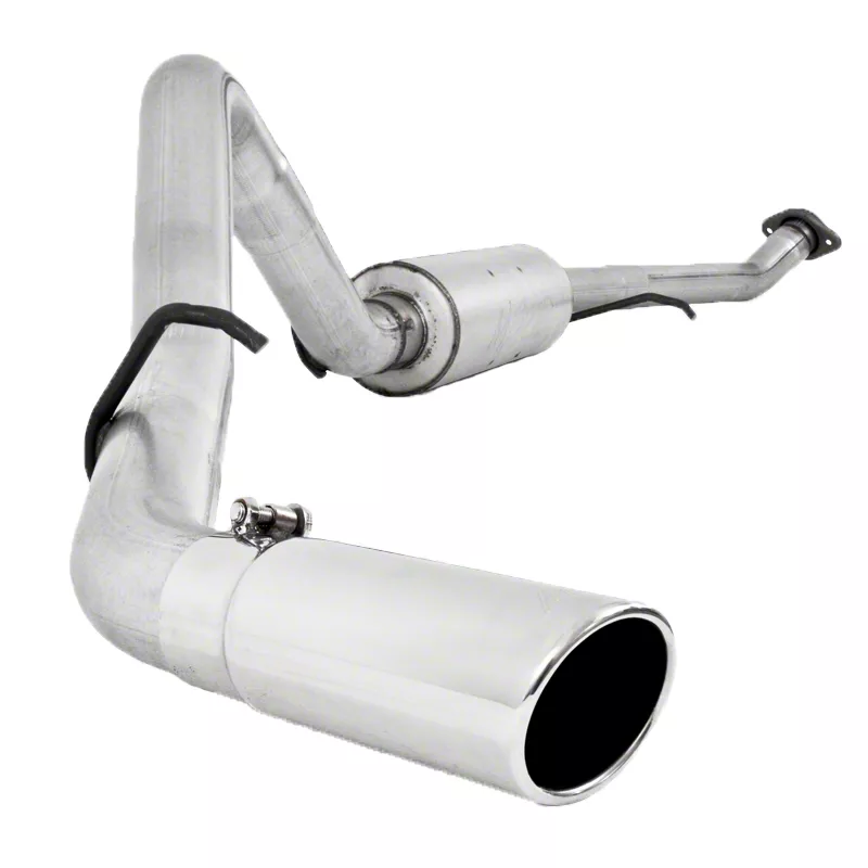 MBRP Armor Lite Single Exhaust System with Polished Tip; Side Exit (03-06 5.3L Silverado 1500)