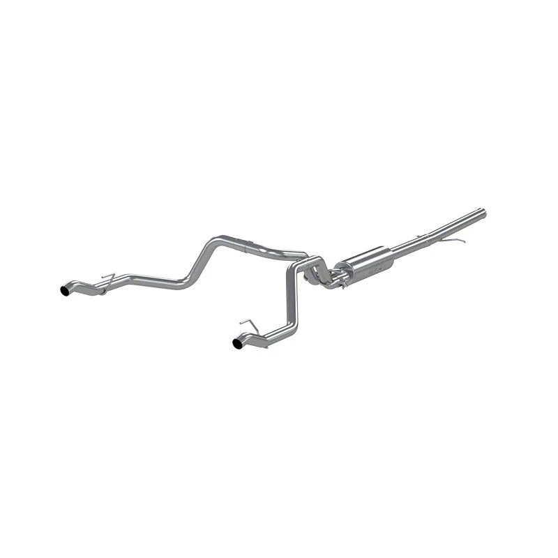 MBRP Armor Lite Dual Exhaust System; Rear Exit (19-26 4.3L Silverado 1500 w/ Factory Dual Exhaust)