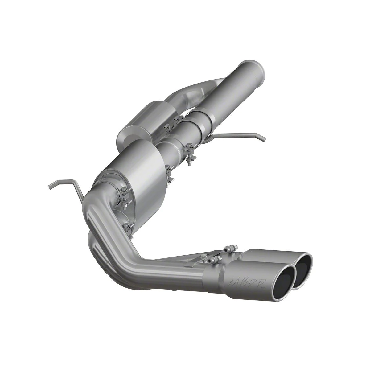 MBRP Armor Pro Dual Exhaust System with Polished Tips; Middle Side Exit (09-18 4.3L Silverado 1500)