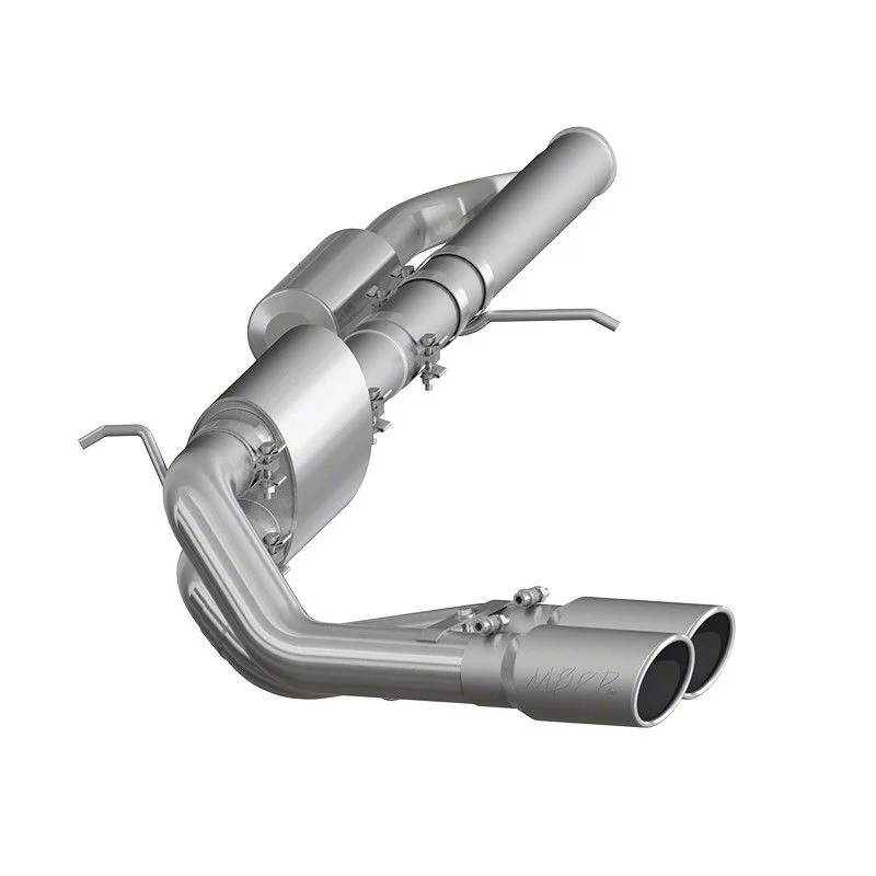 MBRP Armor Plus Dual Exhaust System with Polished Tips; Middle Side Exit (09-18 4.3L Silverado 1500)