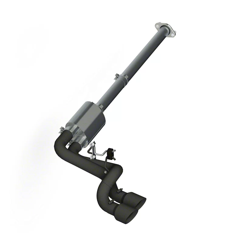 MBRP Armor BLK Dual Exhaust System; Middle Side Exit (09-10 5.4L F-150, Excluding Raptor)