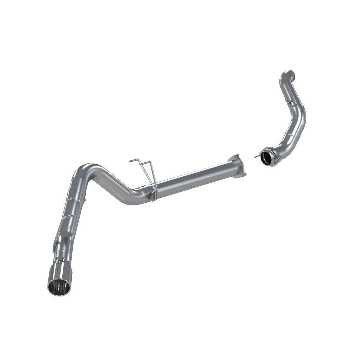 MBRP Armor Lite Filter-Back Single Exhaust System with Polished Tip and Downpipe; Side Exit (11-14 6.7L Powerstroke F-350 Super Duty)