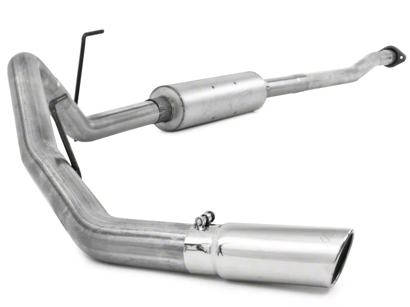 MBRP Armor Lite Single Exhaust System with Polished Tip; Side Exit (11-14 3.5L EcoBoost F-150)