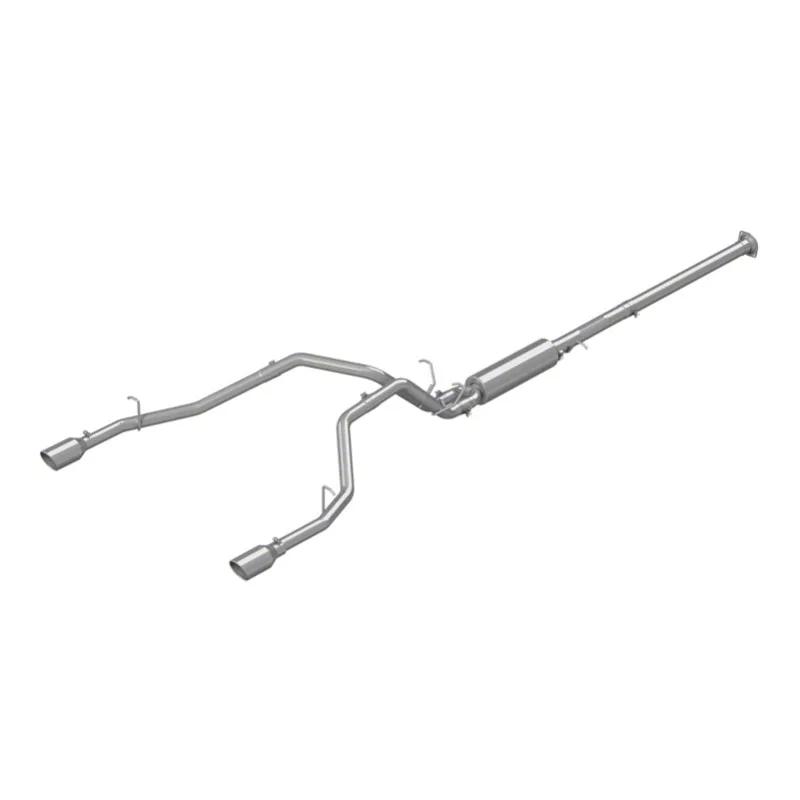 MBRP Armor Lite Dual Exhaust System with Polished Tips; Rear Exit (19-24 5.7L RAM 1500)