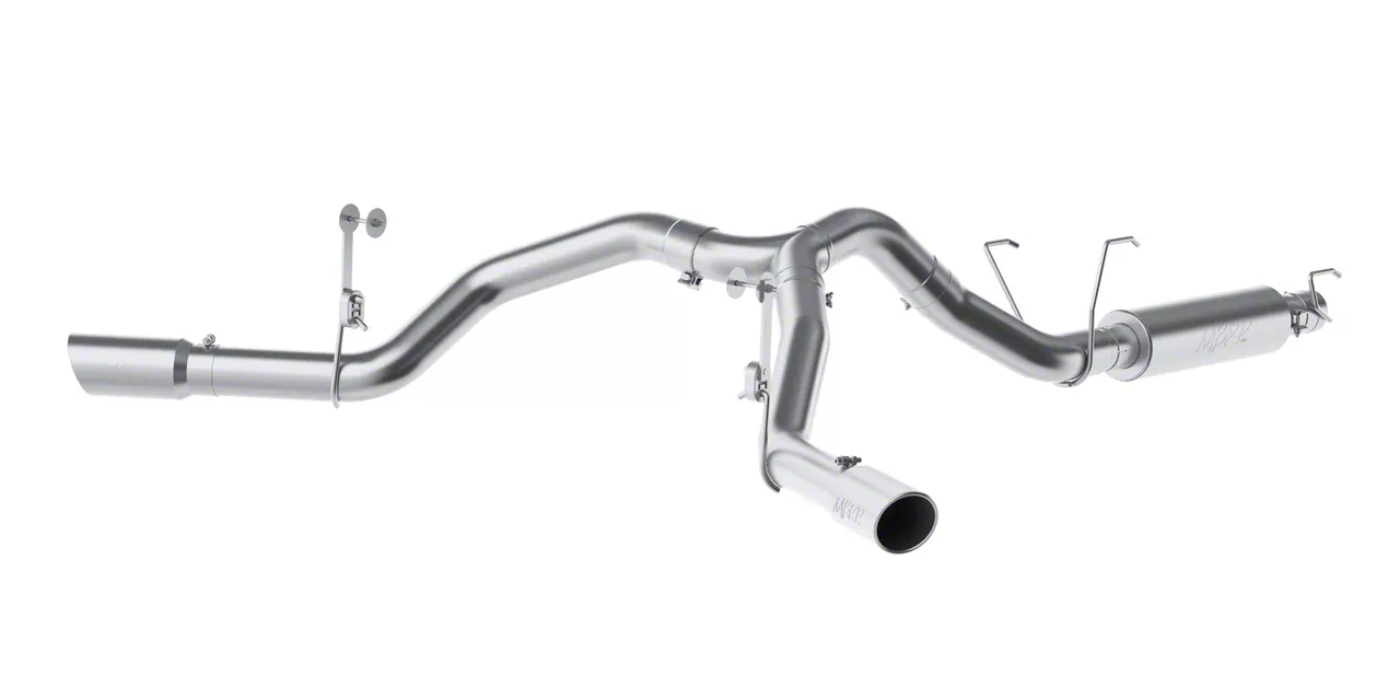 MBRP Armor Lite Dual Exhaust System with Polished Tips; Side Exit (14-26 6.4L RAM 2500)