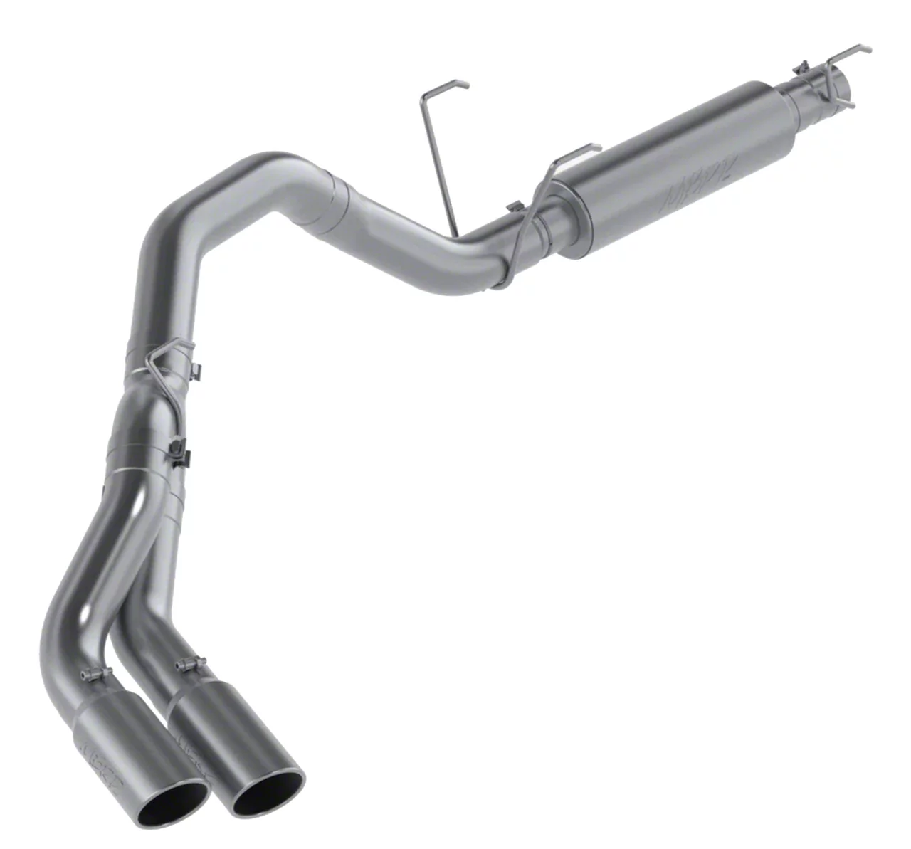 MBRP Armor Lite Single Exhaust System with Dual Polished Tips; Side Exit (14-26 6.4L RAM 2500)