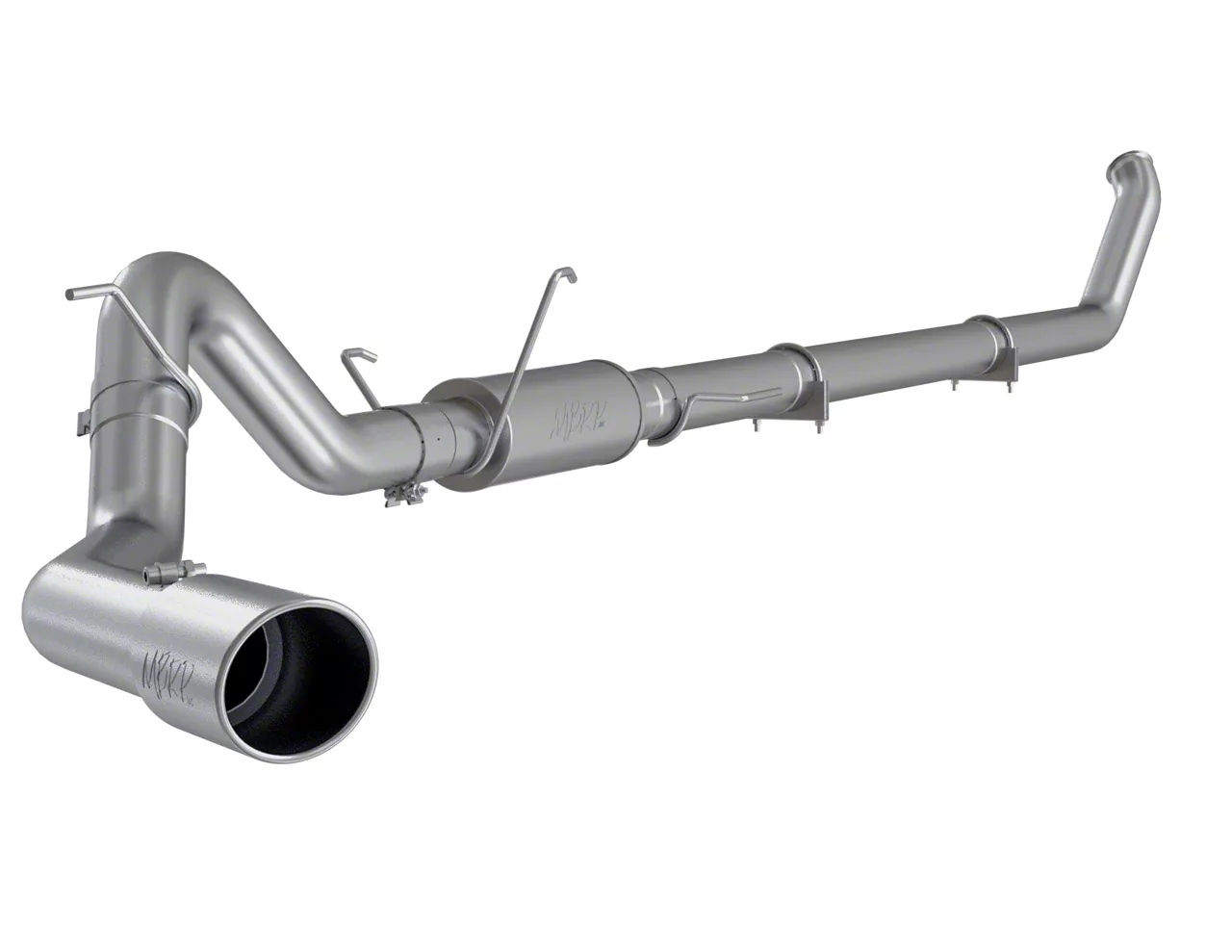 MBRP Armor Lite Turbo-Back Single Exhaust System with Polished Tip; Side Exit (03-04 4WD 5.9L RAM 2500)