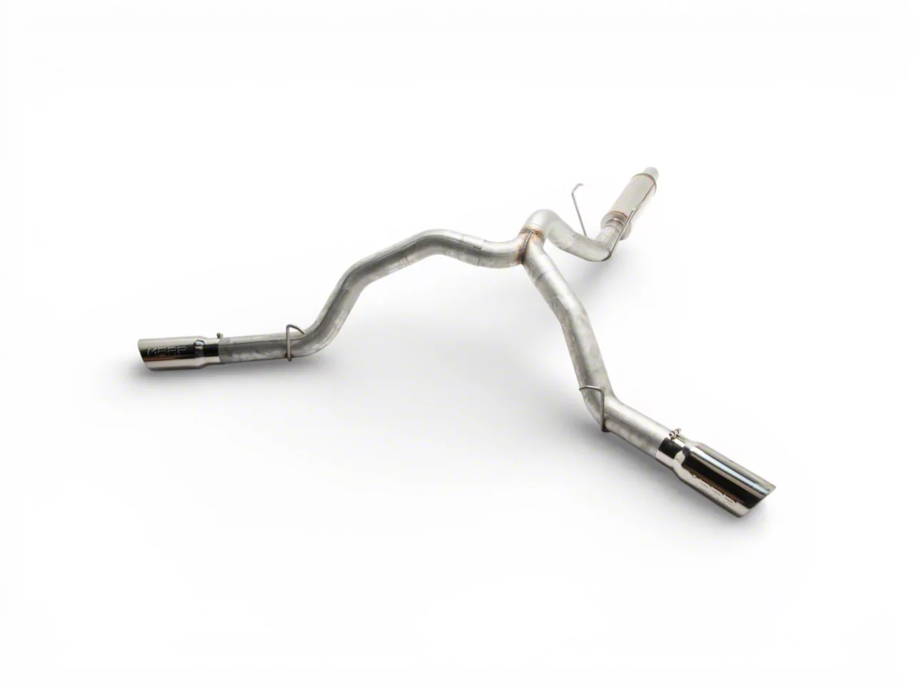 MBRP Armor Plus Dual Exhaust System with Polished Tips; Side Exit (14-26 6.4L RAM 2500)