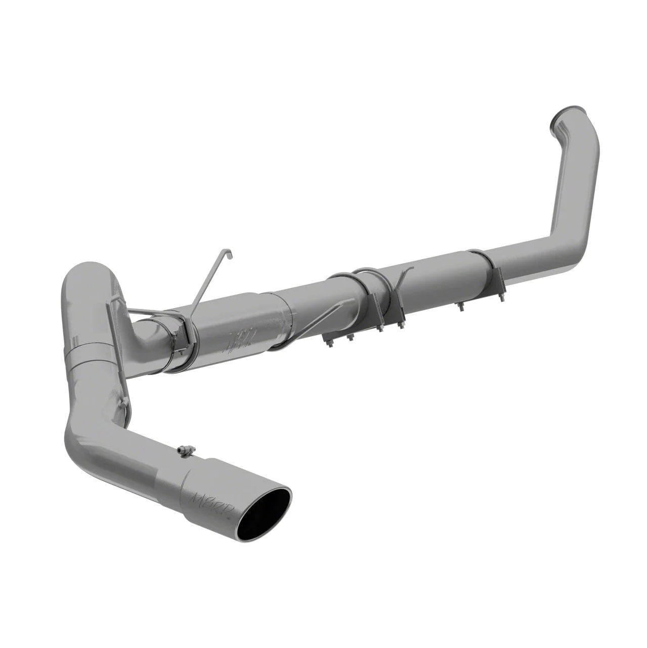 MBRP Armor Plus Turbo-Back Single Exhaust System with Polished Tip; Side Exit (03-04 5.9L RAM 2500)