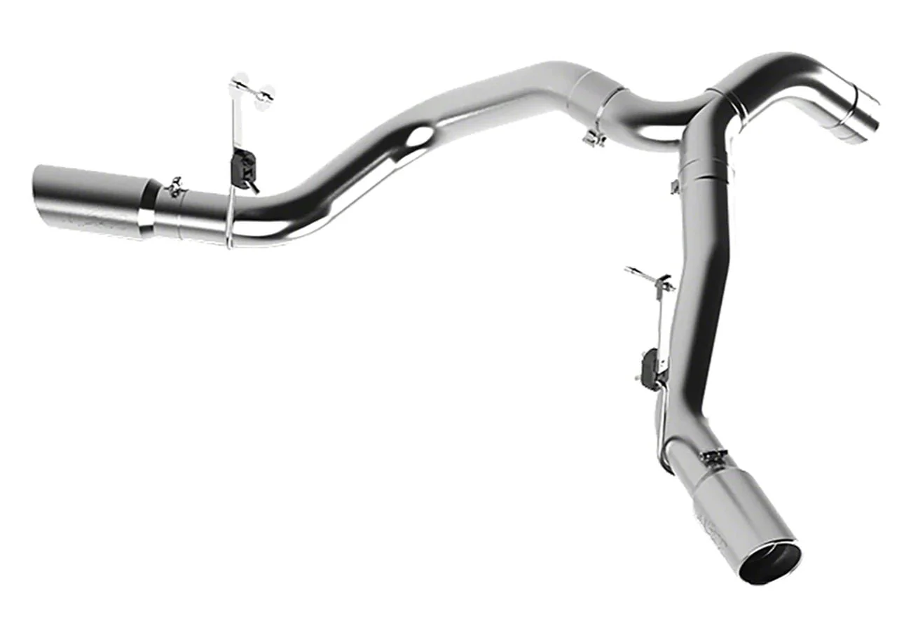 MBRP Armor Lite Filter-Back Cool Dual Exhaust System with Polished Tips; Side Exit (13-18 6.7L RAM 3500)
