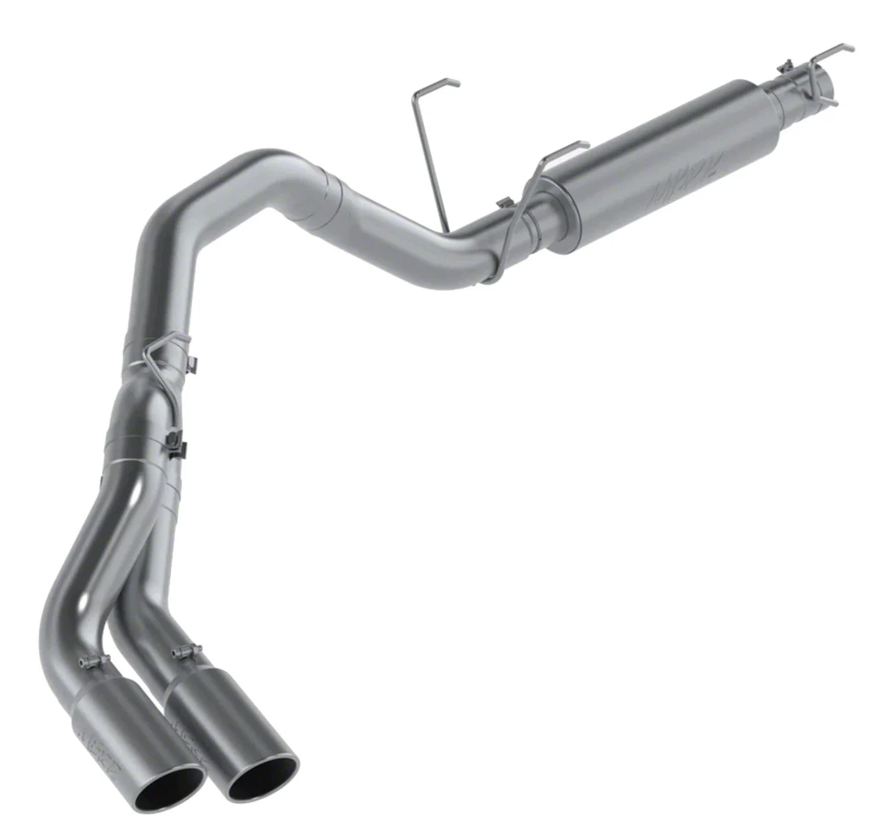MBRP Armor Lite Single Exhaust System with Dual Polished Tips; Side Exit (14-26 6.4L RAM 3500)
