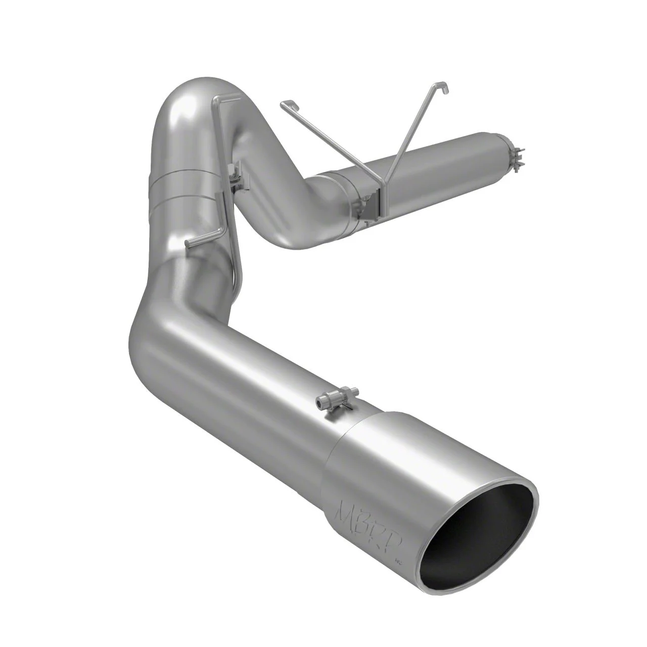 MBRP Armor Plus Filter-Back Single Exhaust System with Polished Tip; Side Exit (07-12 6.7L RAM 3500)