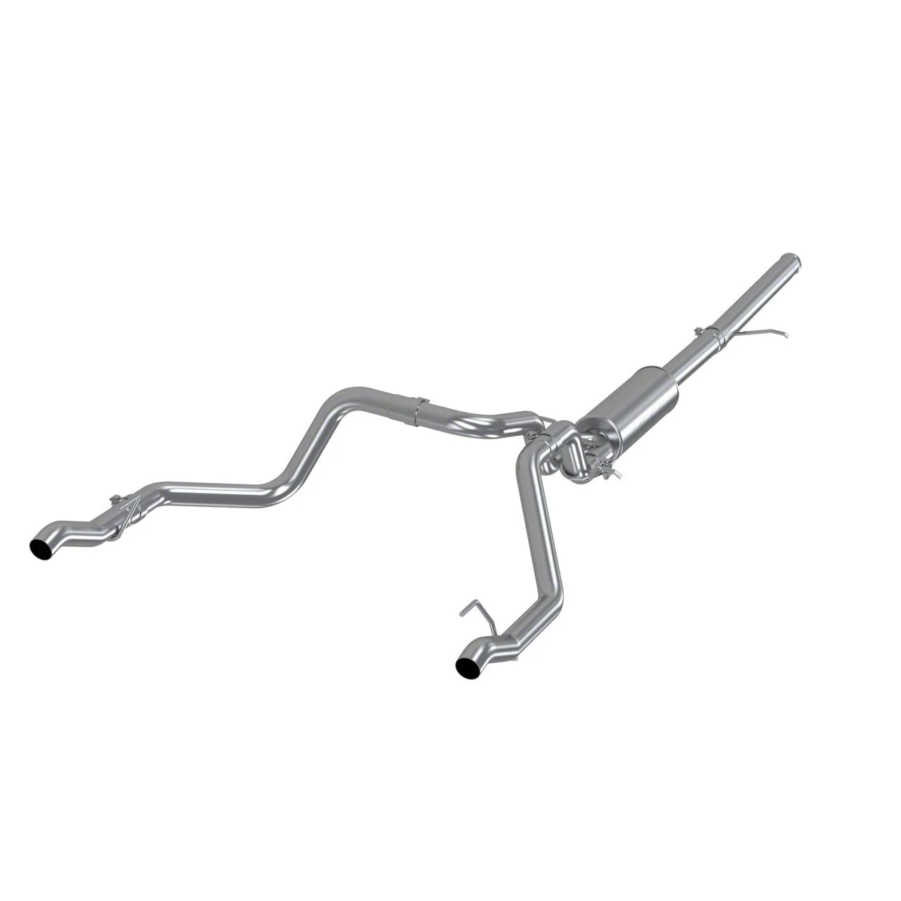 MBRP Armor Lite Dual Exhaust System; Rear Exit (19-26 5.3L Sierra 1500 w/ Factory Dual Exhaust)