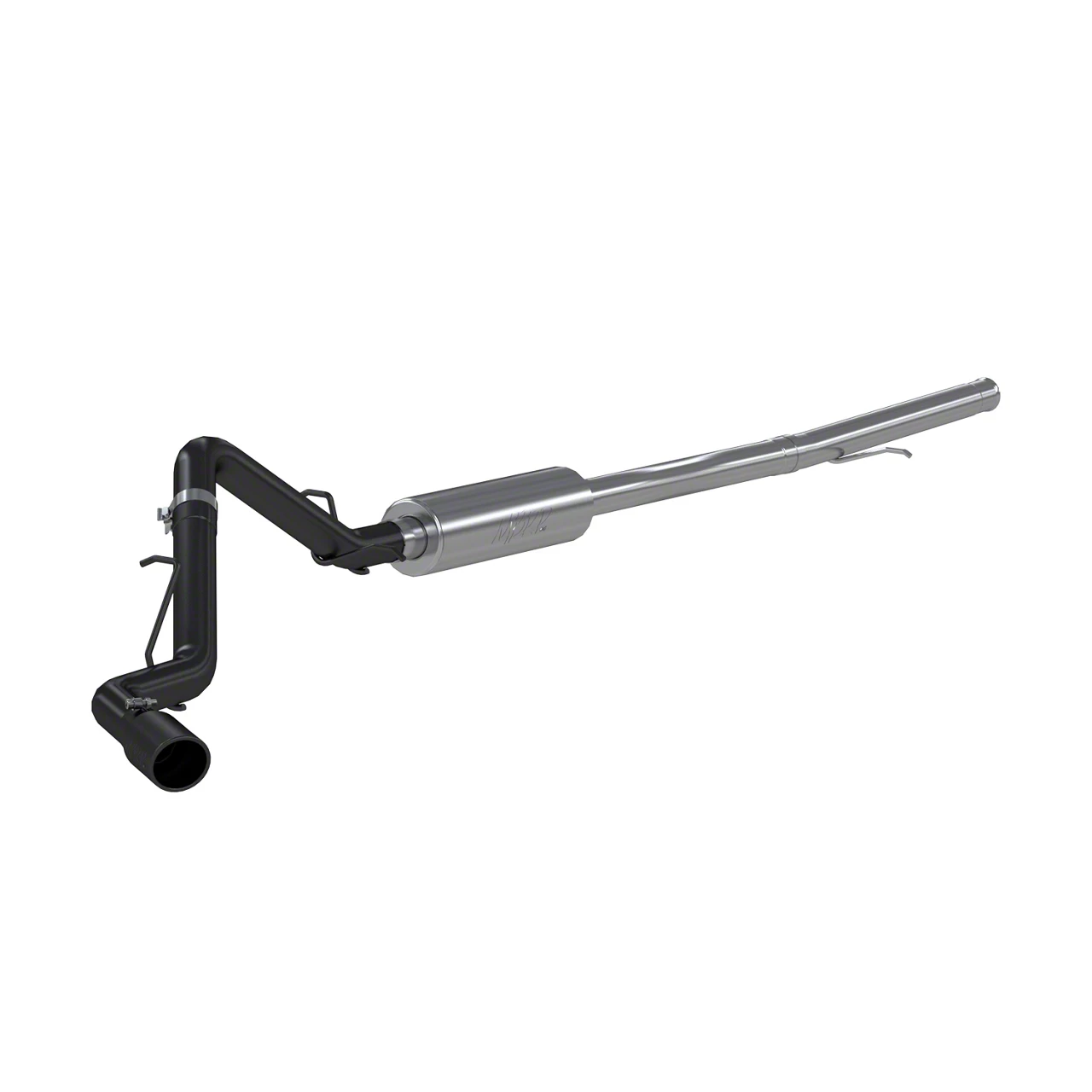 MBRP Armor BLK Single Exhaust System; Side Exit (19-26 5.3L Sierra 1500)