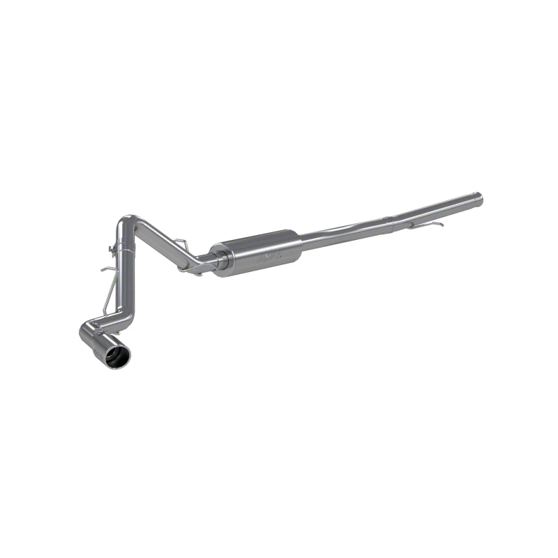 MBRP Armor Lite Single Exhaust System with Polished Tip; Side Exit (19-26 5.3L Sierra 1500)