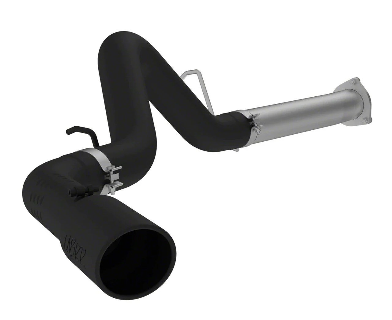 MBRP Armor BLK Filter-Back Single Exhaust System; Side Exit (07-10 6.6L Duramax Silverado 2500 HD)