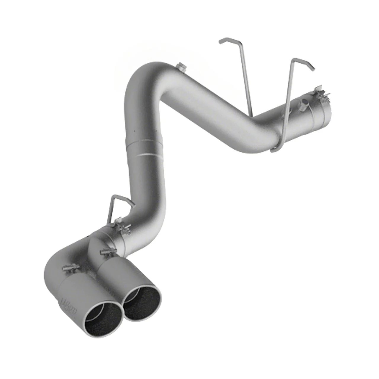 MBRP Armor Lite Filter-Back Single Exhaust System with Dual Polished Tips; Side Exit (11-19 6.6L Duramax Silverado 2500 HD)
