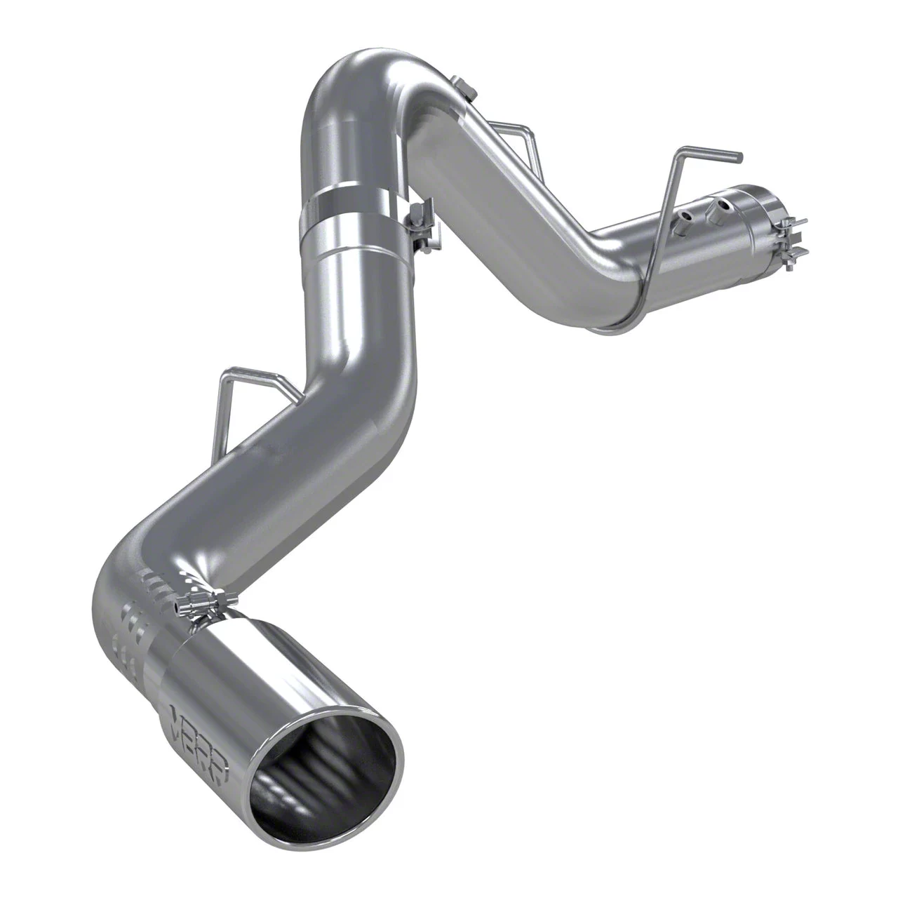 MBRP Armor Lite Single Exhaust System with Polished Tip; Side Exit (20-26 6.6L Duramax Silverado 2500 HD)