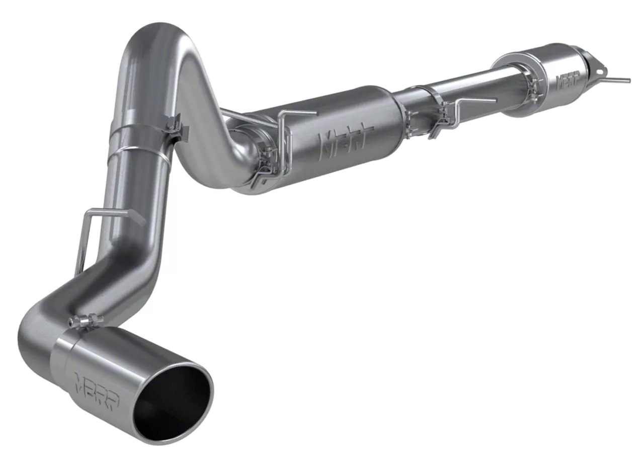 MBRP Armor Pro Single Exhaust System with Polished Tip; Side Exit (20-26 6.6L Gas Silverado 2500 HD)