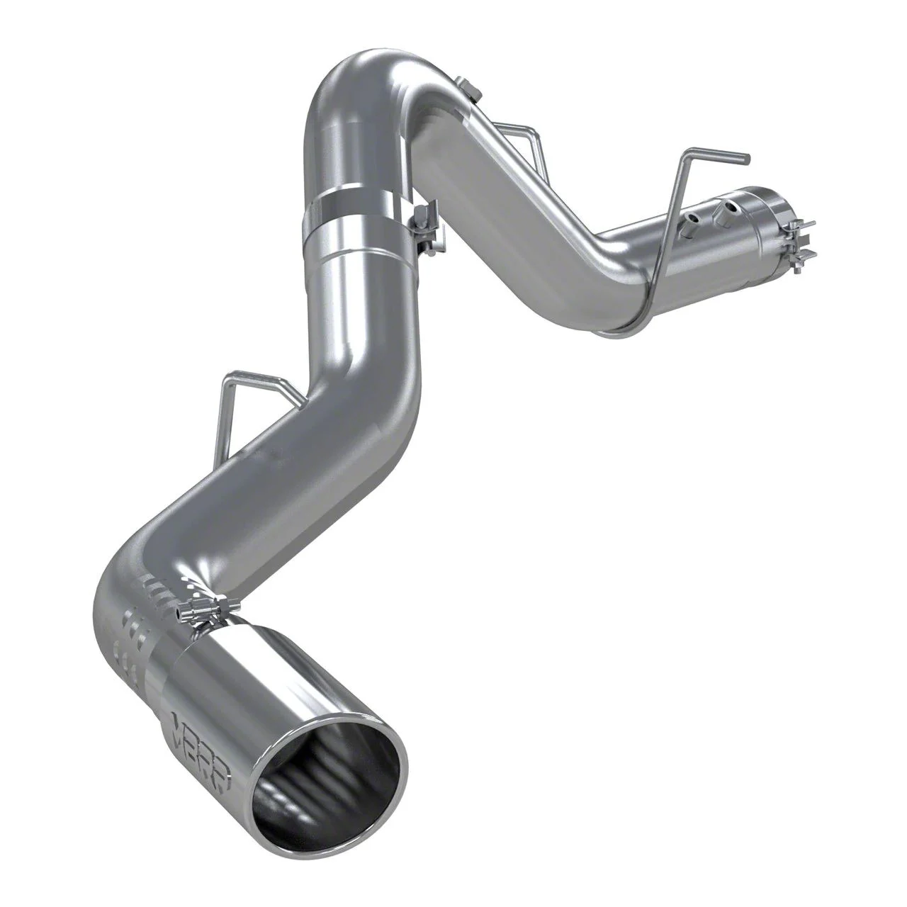 MBRP Armor Pro Single Exhaust System with Polished Tip; Side Exit (20-26 6.6L Duramax Silverado 2500 HD)