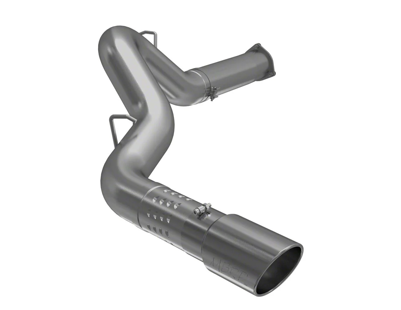 MBRP Armor Lite Filter-Back Single Exhaust System with Polished Tip; Side Exit (07-10 6.6L Duramax Silverado 2500 HD)