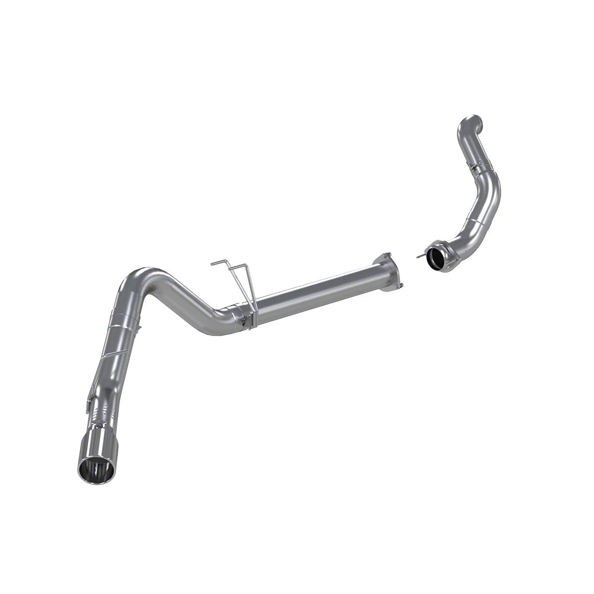 MBRP Armor Lite Filter-Back Single Exhaust System with Polished Tip and Downpipe; Side Exit (11-14 6.7L Powerstroke F-250 Super Duty)