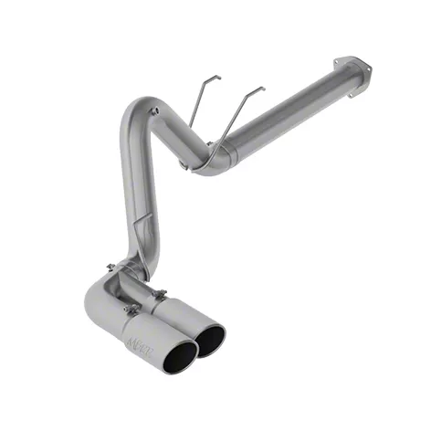 MBRP Armor Lite Filter-Back Single Exhaust System with Dual Polished Tips; Side Exit (17-22 6.7L Powerstroke F-250 Super Duty)