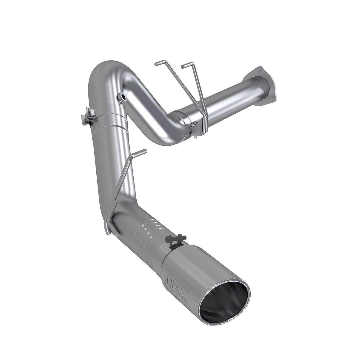 MBRP Armor Lite Filter-Back Single Exhaust System with Polished Tip; Side Exit (15-16 6.7L Powerstroke F-250 Super Duty)