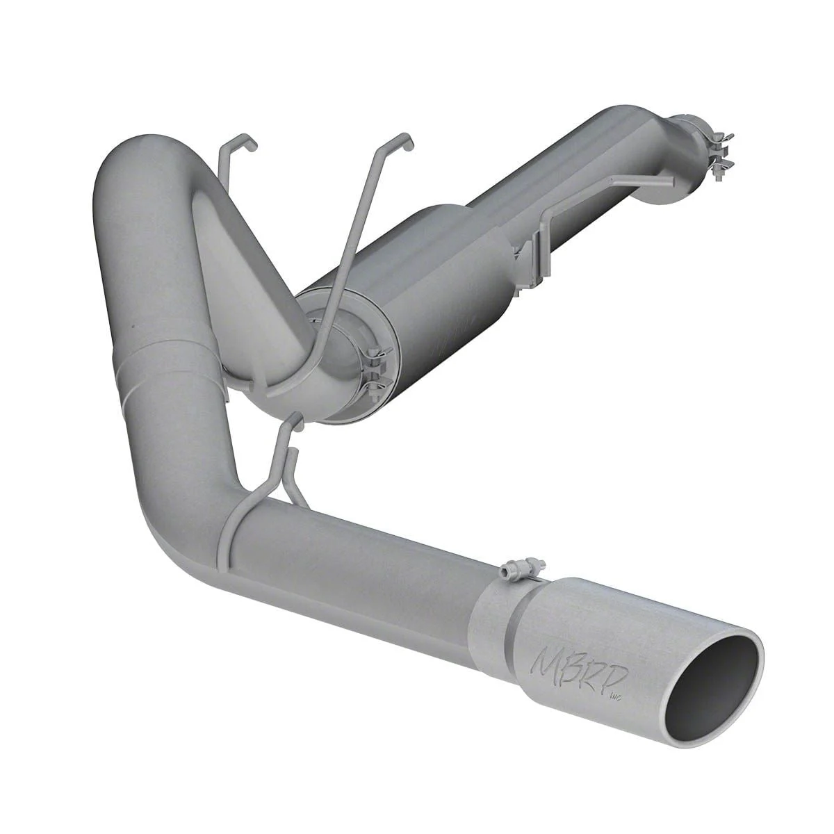 MBRP Armor Pro Single Exhaust System with Polished Tip; Side Exit (17-22 6.2L F-250 Super Duty)