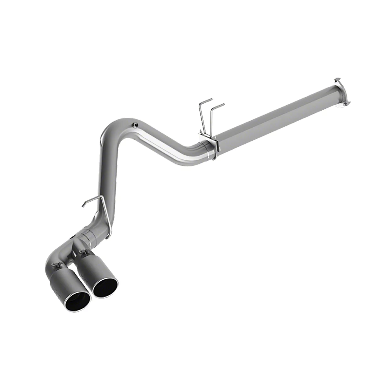 MBRP Armor Plus Filter-Back Single Exhaust System with Dual Polished Tips; Side Exit (15-16 6.7L Powerstroke F-250 Super Duty)