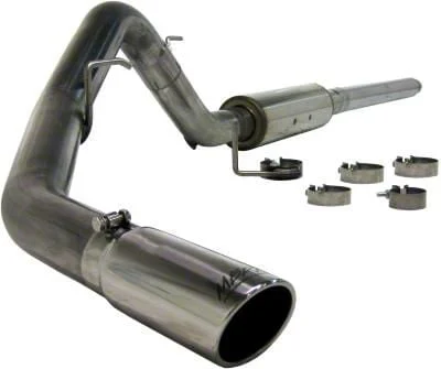 MBRP Armor Plus Single Exhaust System with Polished Tip; Side Exit (04-08 5.4L F-150)