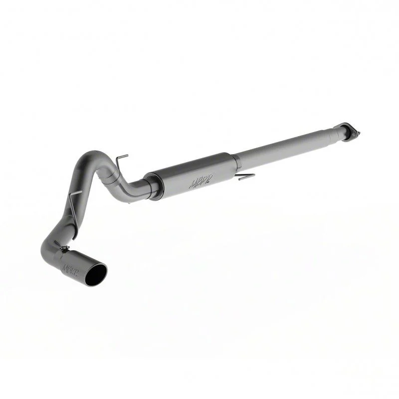 MBRP Armor Plus Single Exhaust System with Polished Tip; Side Exit (15-20 2.7L EcoBoost F-150)