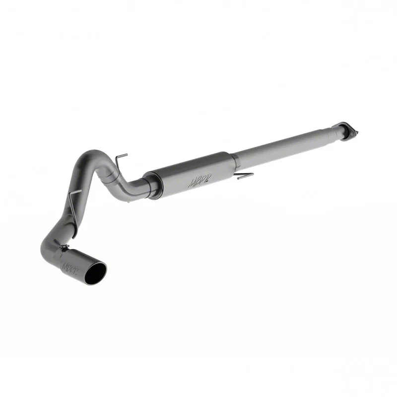 MBRP Armor Plus Single Exhaust System with Polished Tip; Side Exit (15-20 3.5L EcoBoost F-150, Excluding Raptor & 19-20 F-150 Limited)