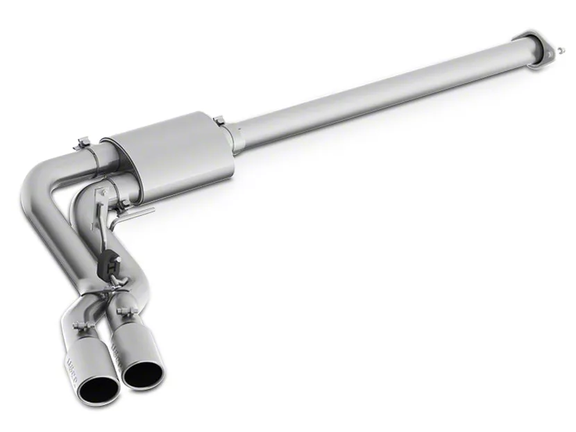 MBRP Armor Plus Dual Exhaust System with Polished Tips; Middle Side Exit (15-20 3.5L EcoBoost F-150, Excluding Raptor & 19-20 F-150 Limited)