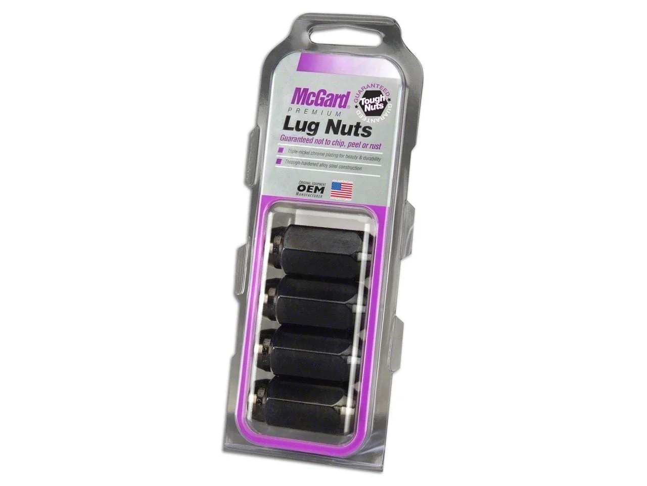 McGard Black Cone Seat Style Lug Nut Kit; 14mm x 1.5; Set of 4 (12-18 RAM 1500)