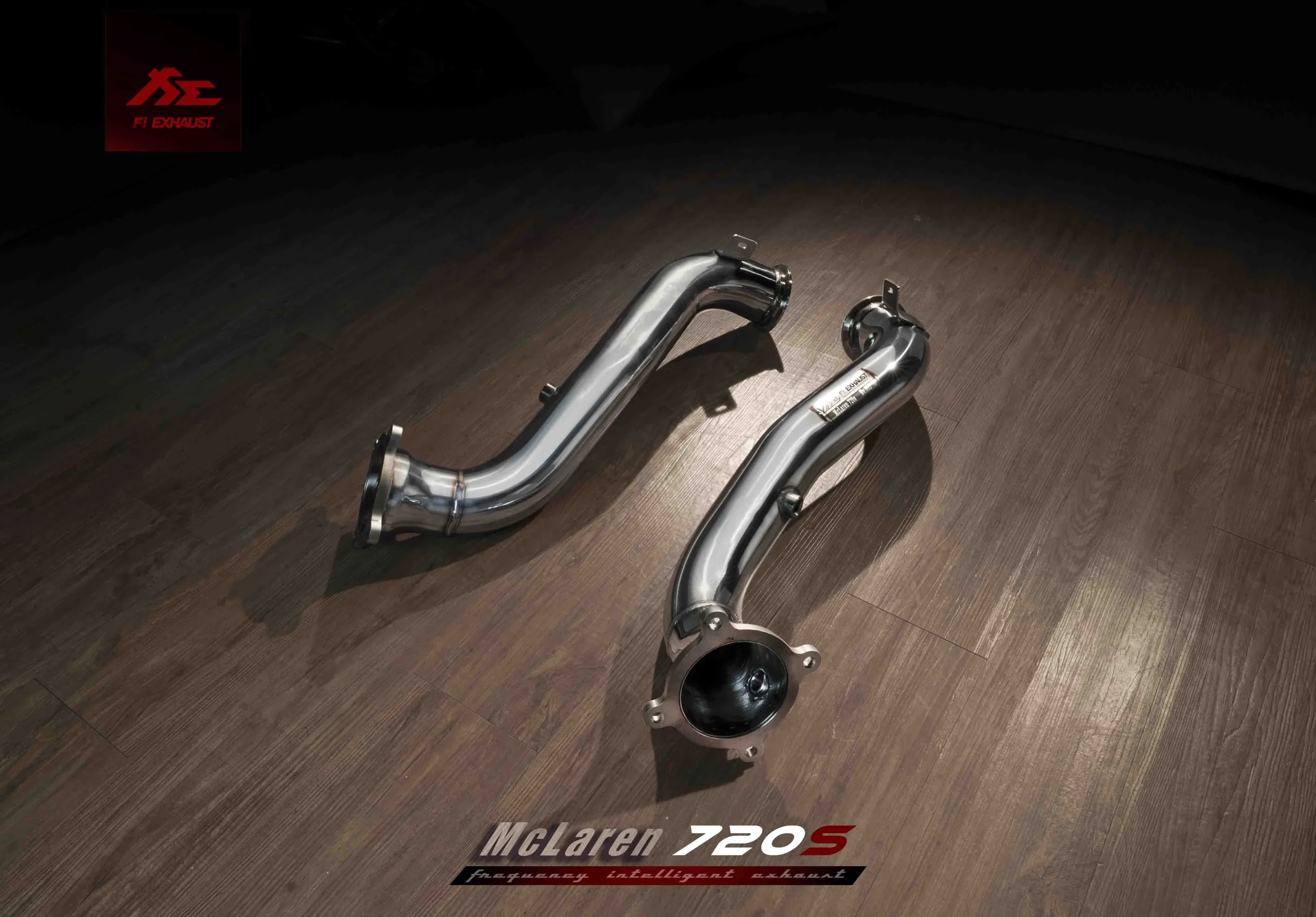 FI Exhaust Catless Downpipe and Heat Protector for Downpipe For McLaren 720S 2017-2021