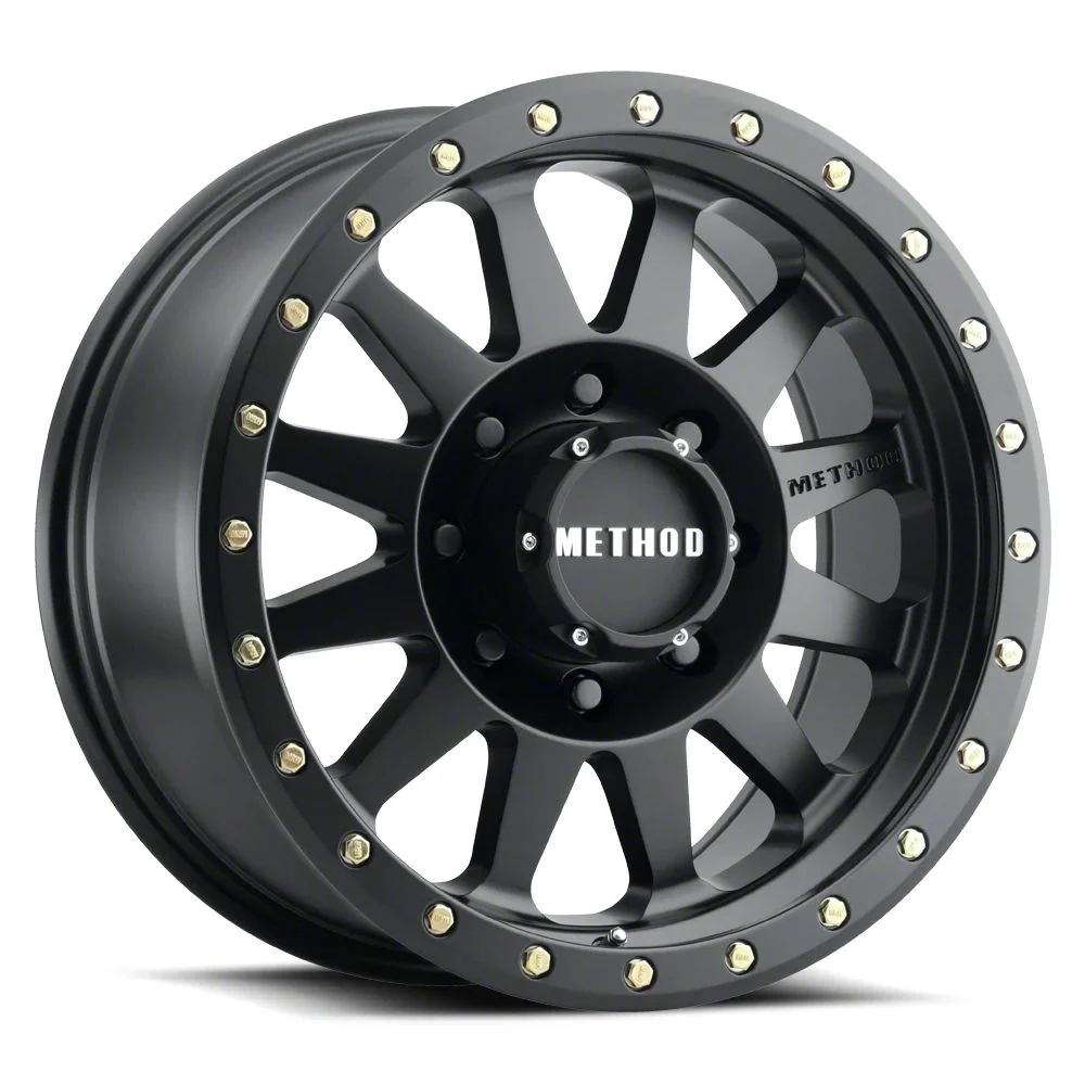 Method Race Wheels MR304 Double Standard Matte Black 8-Lug Wheel; 20x10; -18mm Offset (17-22 F-350 Super Duty SRW)