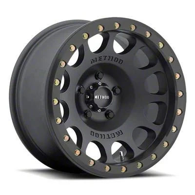 Method Race Wheels MR105 Beadlock Matte Black 6-Lug Wheel; 17x8.5; 0mm Offset (15-20 Tahoe)