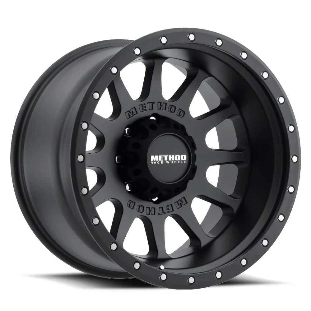 Method Race Wheels MR605 NV Matte Black 8-Lug Wheel; 20x12; -52mm Offset (11-16 F-350 Super Duty SRW)