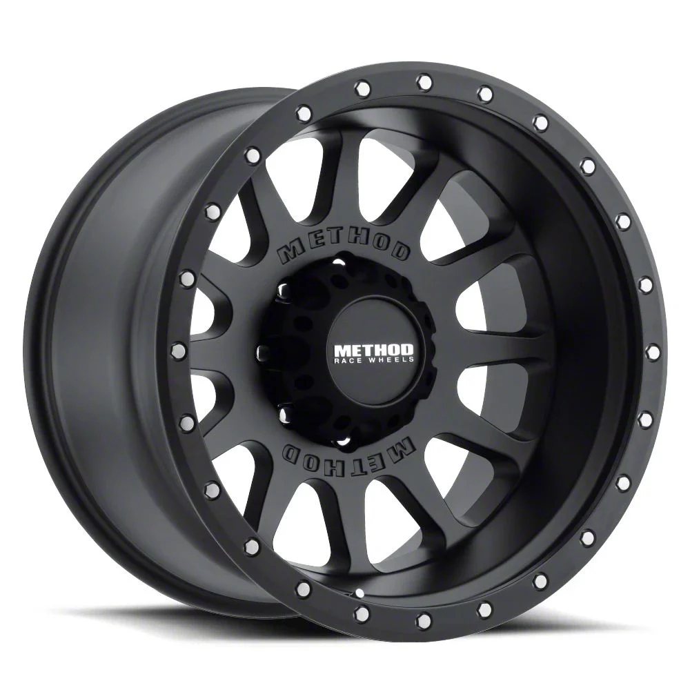 Method Race Wheels MR605 NV Matte Black 8-Lug Wheel; 20x9; -12mm Offset (11-16 F-350 Super Duty SRW)