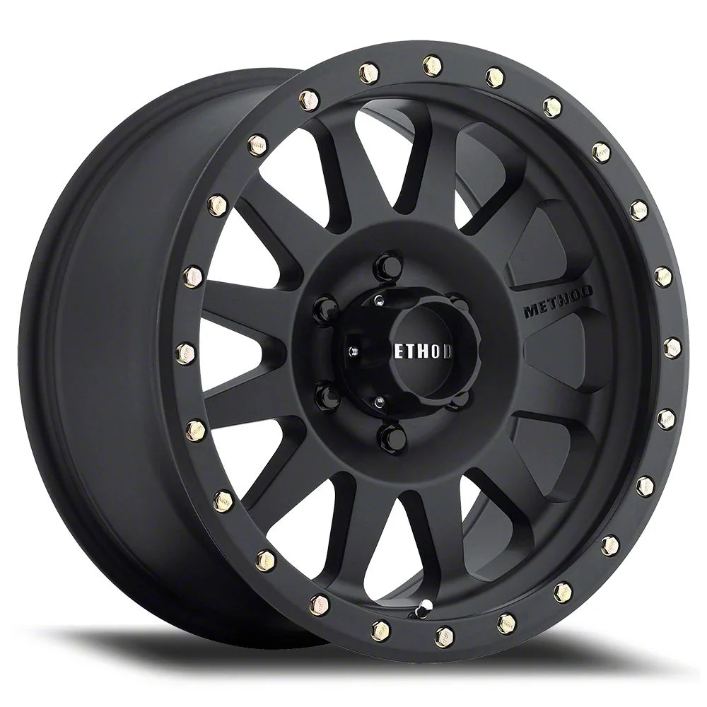 Method Race Wheels MR304 Double Standard Matte Black 8-Lug Wheel; 17x8.5; 0mm Offset (17-22 F-350 Super Duty SRW)