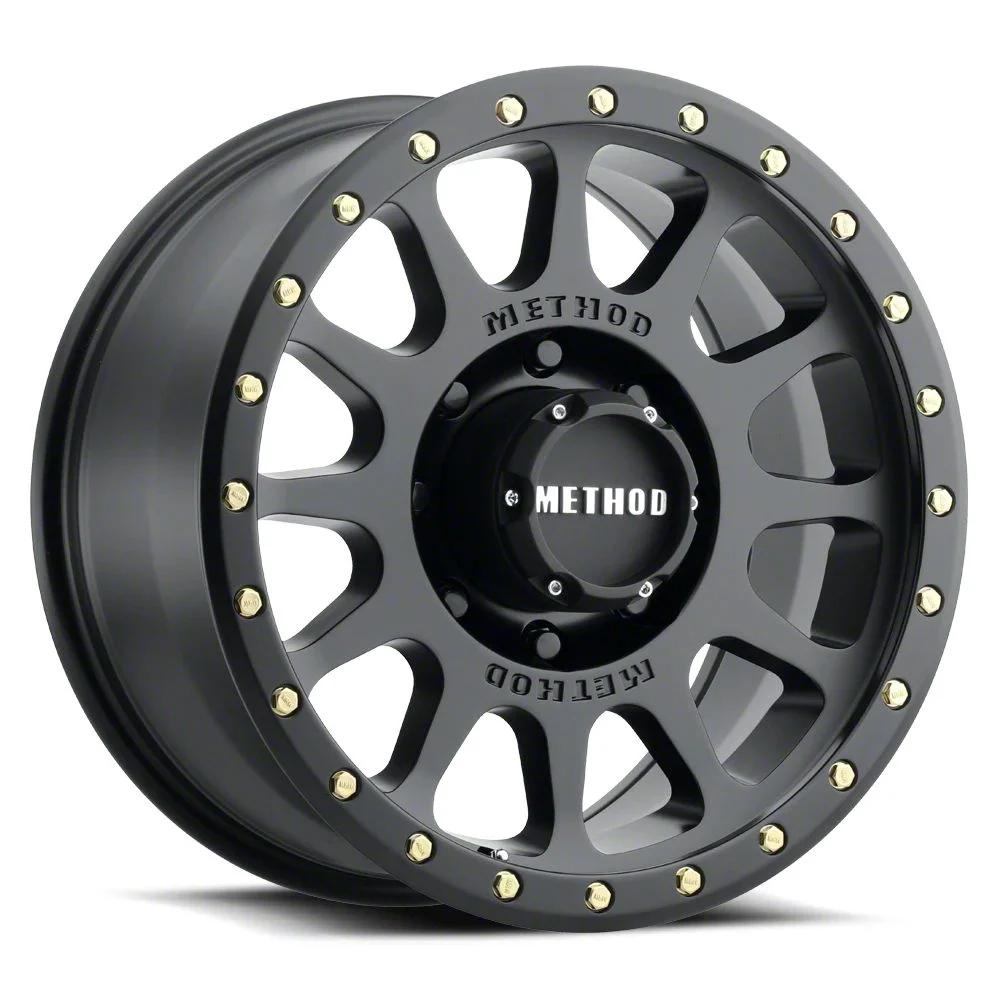 Method Race Wheels MR305 NV HD Matte Black 8-Lug Wheel; 18x9; 18mm Offset (17-22 F-350 Super Duty SRW)