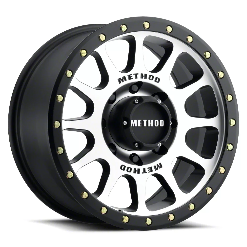 Method Race Wheels MR305 NV Matte Black Machined 8-Lug Wheel; 17x8.5; 0mm Offset (17-22 F-350 Super Duty SRW)