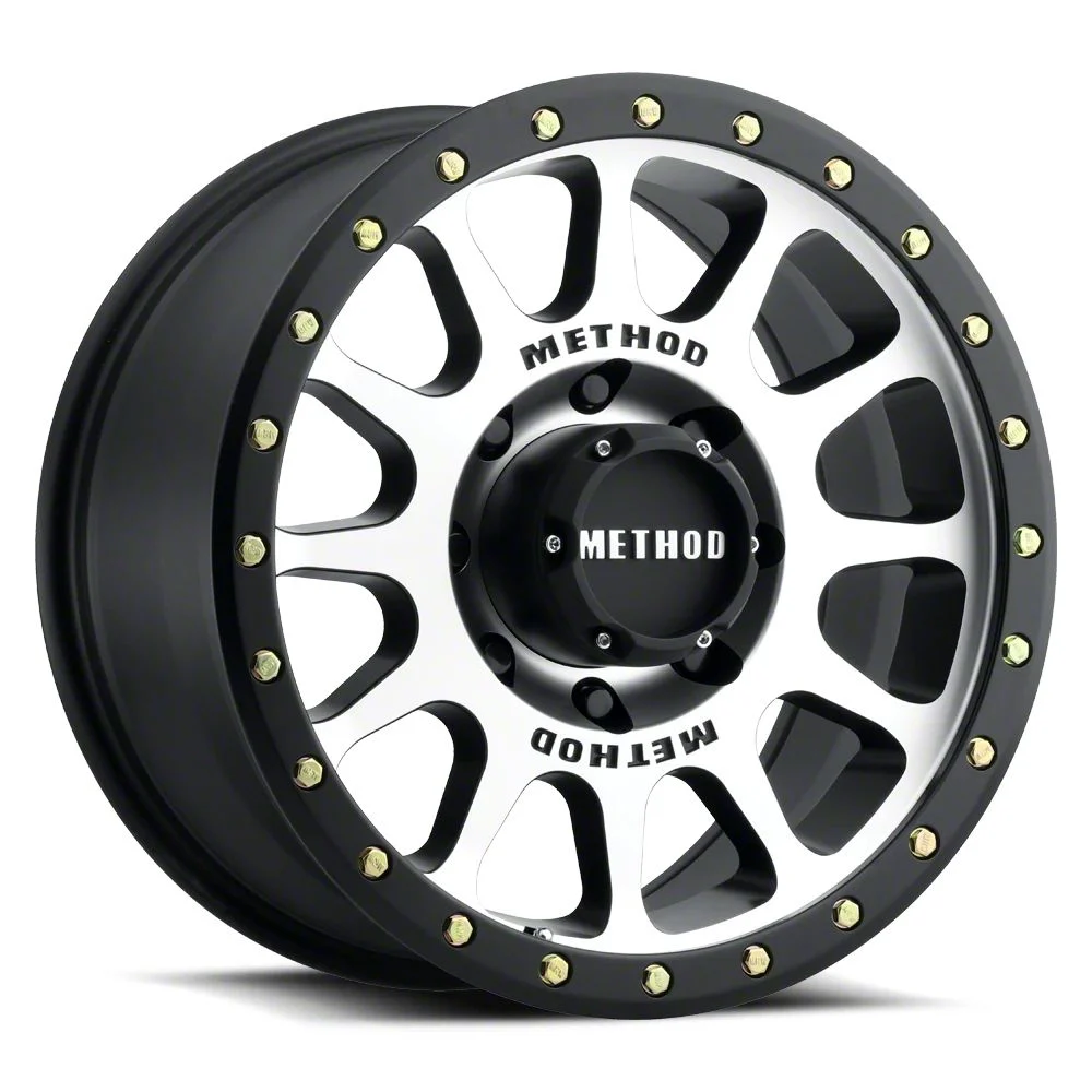 Method Race Wheels MR305 NV Matte Black Machined 8-Lug Wheel; 18x9; 18mm Offset (17-22 F-350 Super Duty SRW)