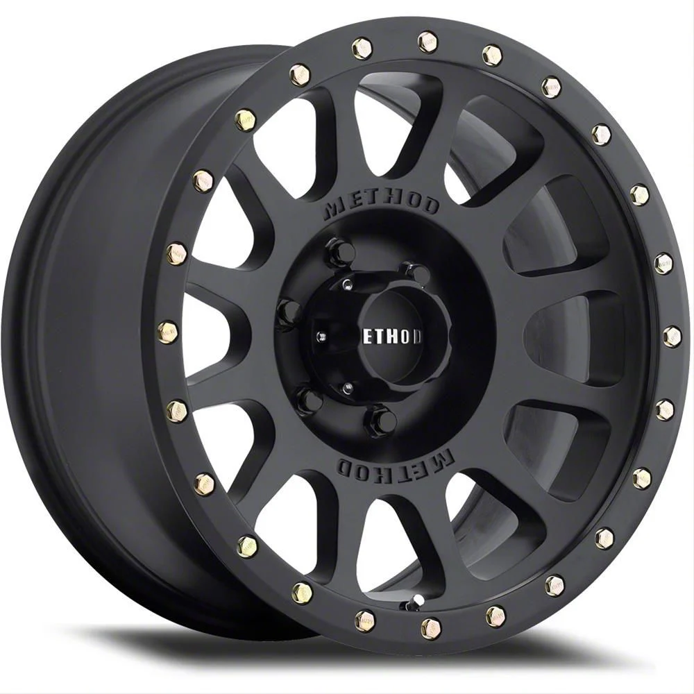 Method Race Wheels MR305 NV Matte Black 8-Lug Wheel; 17x8.5; 0mm Offset (07-10 Sierra 2500 HD)
