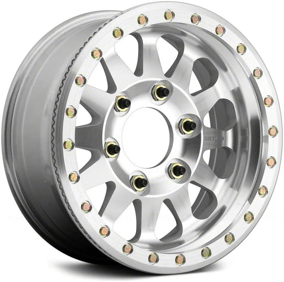 Method Race Wheels MR101 Beadlock Raw Machined 6-Lug Wheel; 17x9; -12mm Offset (21-26 Tahoe)