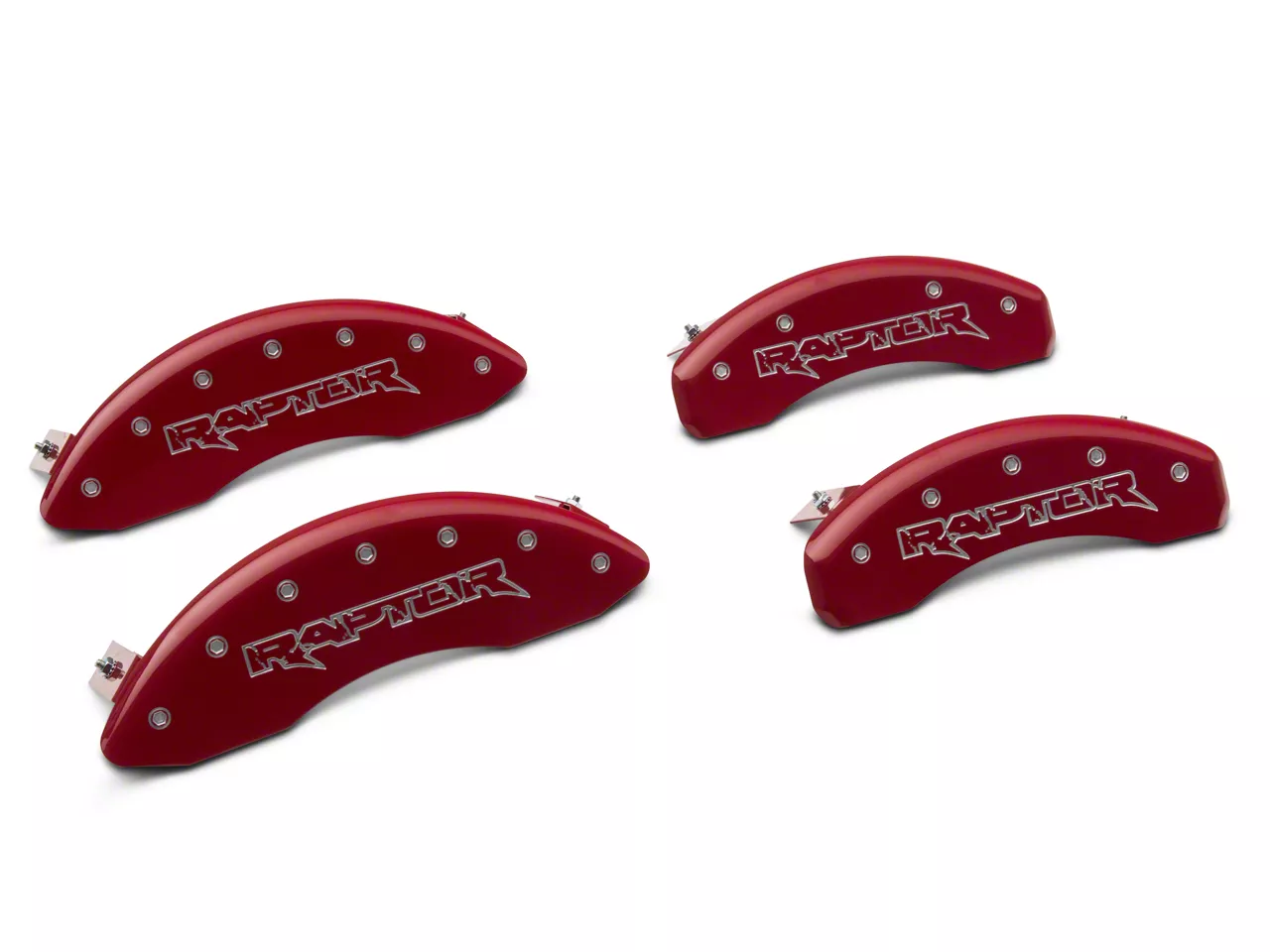 MGP Brake Caliper Covers with Raptor Logo (12-14 F-150 Raptor; 17-20 F-150 Raptor w/ Manual Parking Brake)