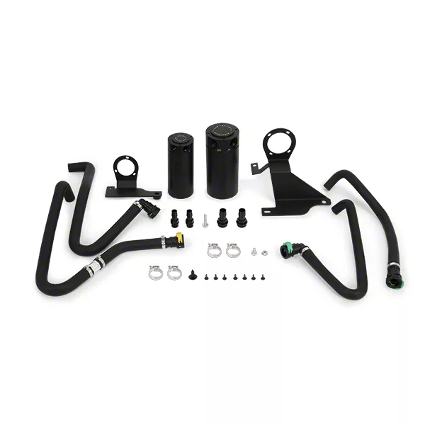 Mishimoto Baffled Oil Catch Can; Black (11-14 3.5L EcoBoost F-150)